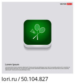 Racket Shuttlecock Icon. Стоковая иллюстрация, агентство Ingram Publishing / Фотобанк Лори