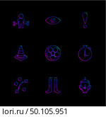 sports , games , atheletes , balls , fitness , football , fifa , russia , cricket , ball , bat , wicket, gym ,  tennis , running, race , hurdles , shoes , flag , icon, vector, design,  flat,  collection, style, creative,  icons. Стоковая иллюстрация, агентство Ingram Publishing / Фотобанк Лори