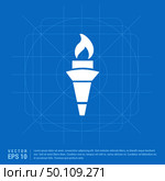 Olympic Torch Icon. Стоковая иллюстрация, агентство Ingram Publishing / Фотобанк Лори