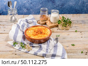 Leite creme, portuguese desert similar to creme brulee, cream brulee and burnt cream. Стоковое фото, агентство Ingram Publishing / Фотобанк Лори