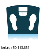 Floor Scales Icon. Shadow Reflection Design. Vector Illustration. Стоковая иллюстрация, агентство Ingram Publishing / Фотобанк Лори