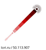 Electricity Test Screwdriver Icon. Flat Color Ladder Design. Vector Illustration. Стоковая иллюстрация, агентство Ingram Publishing / Фотобанк Лори