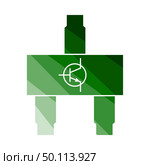 Smd Transistor Icon. Flat Color Ladder Design. Vector Illustration. Стоковая иллюстрация, агентство Ingram Publishing / Фотобанк Лори