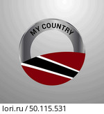 Trinidad and tobago My Country Flag badge. Стоковая иллюстрация, агентство Ingram Publishing / Фотобанк Лори