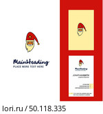 Santa clause Creative Logo and business card. vertical Design Vector. Стоковая иллюстрация, агентство Ingram Publishing / Фотобанк Лори