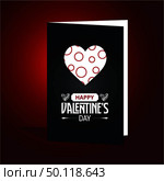 Happy Valentine’s day , Illustration of love, Valentine’s day set. Greeting card, poster, flyer, banner design. Стоковая иллюстрация, агентство Ingram Publishing / Фотобанк Лори