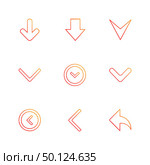 arrows , directions , pointer , arrow , user interface , pointer , up , down , left , right , play ,pause , forword , rewind , icon, vector, design,  flat,  collection, style, creative,  icons. Стоковая иллюстрация, агентство Ingram Publishing / Фотобанк Лори