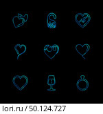 hearts , romantic , love , valentine , rose , flowers , perfume , pleasent , heart , loveable , couple , romance , icon, vector, design,  flat,  collection, style, creative,  icons. Стоковая иллюстрация, агентство Ingram Publishing / Фотобанк Лори