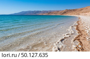 Dead Sea in Jordan, seascape. Стоковое AI-изображение, AI-художник Анна Никонорова / Фотобанк Лори