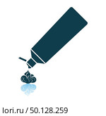 Toothpaste Tube Icon. Shadow Reflection Design. Vector Illustration. Стоковая иллюстрация, агентство Ingram Publishing / Фотобанк Лори