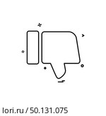 Dislike icon design vector . Стоковая иллюстрация, агентство Ingram Publishing / Фотобанк Лори