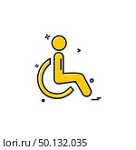 Handicapped icon design vector. Стоковая иллюстрация, агентство Ingram Publishing / Фотобанк Лори