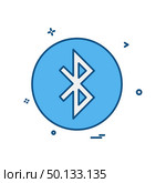 Bluetooth icon design vector. Стоковая иллюстрация, агентство Ingram Publishing / Фотобанк Лори