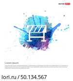 Road Barrier Icon - Watercolor Background. Стоковая иллюстрация, агентство Ingram Publishing / Фотобанк Лори