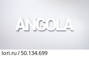 Angola, text design. calligraphy. Typography poster. Usable as Wallpaper background. Стоковое фото, агентство Ingram Publishing / Фотобанк Лори