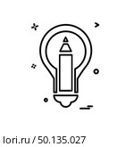 Bulb icon design vector. Стоковая иллюстрация, агентство Ingram Publishing / Фотобанк Лори