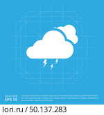 Cloud Lightening Icon. Стоковая иллюстрация, агентство Ingram Publishing / Фотобанк Лори