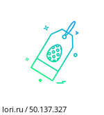 tag egg easter icon vector design. Стоковая иллюстрация, агентство Ingram Publishing / Фотобанк Лори