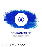 Disc Icon - Blue watercolor background. Стоковая иллюстрация, агентство Ingram Publishing / Фотобанк Лори
