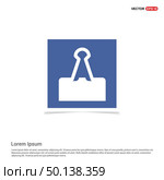 Binder Clip icon - Blue photo Frame. Стоковая иллюстрация, агентство Ingram Publishing / Фотобанк Лори