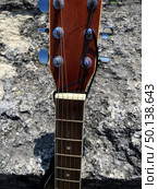 Close up of a headstock of the guitar. Стоковое фото, фотограф Ефанова Екатерина / Фотобанк Лори