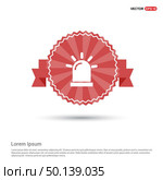 Siren Icon - Red Ribbon banner. Стоковая иллюстрация, агентство Ingram Publishing / Фотобанк Лори