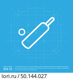 Cricket Bat Icon. Стоковая иллюстрация, агентство Ingram Publishing / Фотобанк Лори