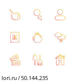tomato , dollar,  spade , icon, vector, design,  flat,  collection, style, creative,  icons , farming , rural , farm , fruits , village , fruits , wheat , rural , tree , sun , sunlight , farmer , navigation , . Стоковая иллюстрация, агентство Ingram Publishing / Фотобанк Лори