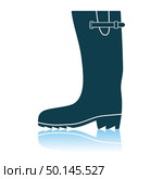 Rubber Boot Icon. Shadow Reflection Design. Vector Illustration. Стоковая иллюстрация, агентство Ingram Publishing / Фотобанк Лори