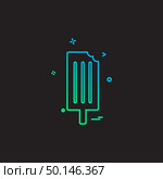 Icecream icon design vector. Стоковая иллюстрация, агентство Ingram Publishing / Фотобанк Лори