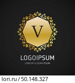 Alphabetic logo design with elegent design and typography vector. Стоковая иллюстрация, агентство Ingram Publishing / Фотобанк Лори