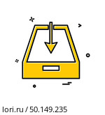 Uploading icon design vector. Стоковая иллюстрация, агентство Ingram Publishing / Фотобанк Лори