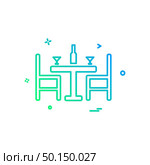 Dinning icon design vector. Стоковая иллюстрация, агентство Ingram Publishing / Фотобанк Лори
