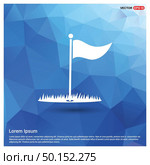Golf Flag Icon. Стоковая иллюстрация, агентство Ingram Publishing / Фотобанк Лори