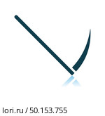 Scythe Icon. Shadow Reflection Design. Vector Illustration. Стоковая иллюстрация, агентство Ingram Publishing / Фотобанк Лори