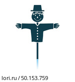 Scarecrow Icon. Shadow Reflection Design. Vector Illustration. Стоковая иллюстрация, агентство Ingram Publishing / Фотобанк Лори