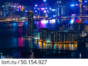 Stunning Light show in Hong Kong. Стоковое фото, агентство Ingram Publishing / Фотобанк Лори
