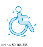 Handicapped icon design vector. Стоковая иллюстрация, агентство Ingram Publishing / Фотобанк Лори
