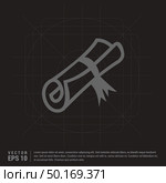 Scholarship stamp Icon. Стоковая иллюстрация, агентство Ingram Publishing / Фотобанк Лори