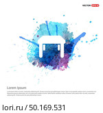 Table Icon - Watercolor Background. Стоковая иллюстрация, агентство Ingram Publishing / Фотобанк Лори