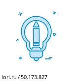 bulb icon design vector. Стоковая иллюстрация, агентство Ingram Publishing / Фотобанк Лори