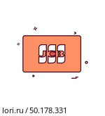 JCB card icon design vector. Стоковая иллюстрация, агентство Ingram Publishing / Фотобанк Лори