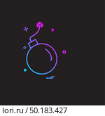Bomb icon design vector . Стоковая иллюстрация, агентство Ingram Publishing / Фотобанк Лори