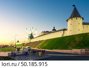 Beautiful evening view of the Kazan Kremlin. Russia (2022 год). Стоковое фото, фотограф Константин Лабунский / Фотобанк Лори