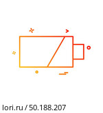 battery icon vector design. Стоковая иллюстрация, агентство Ingram Publishing / Фотобанк Лори