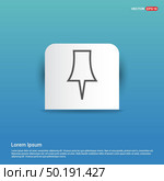 Map pin icon - Blue Sticker button. Стоковая иллюстрация, агентство Ingram Publishing / Фотобанк Лори