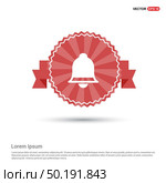 Ringing bell icon - Red Ribbon banner. Стоковая иллюстрация, агентство Ingram Publishing / Фотобанк Лори