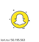 media network social snapchat icon vector design. Стоковая иллюстрация, агентство Ingram Publishing / Фотобанк Лори