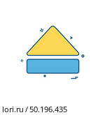 Eject icon design vector . Стоковая иллюстрация, агентство Ingram Publishing / Фотобанк Лори