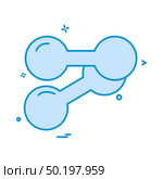 Dumbell icon design vector. Стоковая иллюстрация, агентство Ingram Publishing / Фотобанк Лори